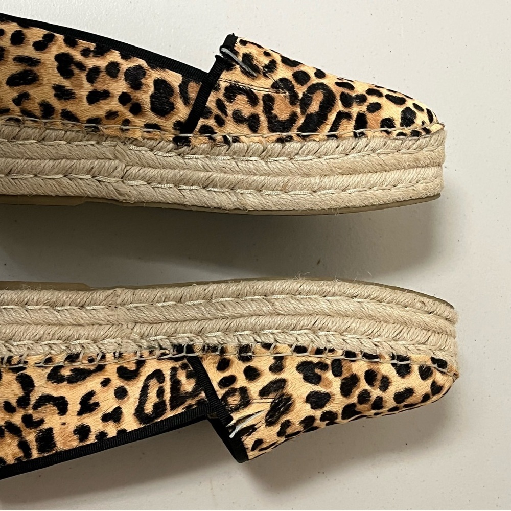 Steve Madden Alexia Leopard Print Calf Hair Platform Espadrille Flat size 9.5M - Picture 9 of 12